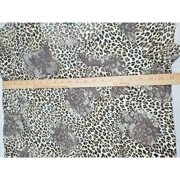 Y2k Hip Happening in the Present Top Size L Animal Leopard Jungle Print Shirt - Picture 5 of 5